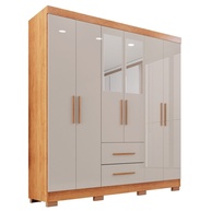Guarda-Roupa Casal Estrela Premium: 6 Portas + Espelho - imagem 2