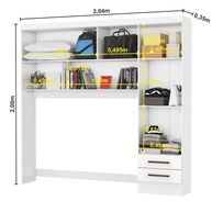 Guarda-Roupa Casal Santiago: 7 Portas + Espelho! - imagem 2