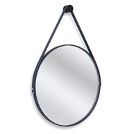 Espelho Redondo Adnet 60cm Azul Naval | Design Escandinavo com Suporte em Alumínio para Sala, Quarto e Banheiro - imagem 4