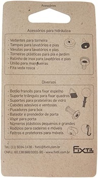 Botão Francês Zamak Fixtil Cromado: Fixação Segura e Elegante para Espelhos - imagem 3