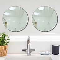 Espelhos Redondos 50cm: Kit 2 + Instalação Fácil! - imagem 1