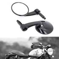 Espelhos Retrovisores Redondos Universais para Moto 22mm Alumínio Preto - Estilo e Segurança - imagem 5