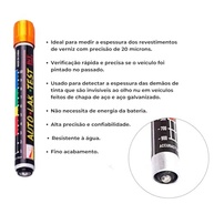 Caneta Teste De Espessura De Revestimento De Automóveis Massamedidor Teste Detecta Carro Batido Retoque Pintura Massa Tinta Verniz - imagem 3