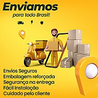 Suporte Porta Espeto Parede Preto Fosco 12 Espetos - imagem 1
