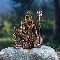 Estátua Miniatura de Shiva em Resina - Decoração Espiritual e Zen - imagem 2