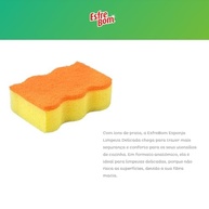 EsfreBom Esponja com Íons de Prata - Limpeza Delicada e Antibacteriana, 4 Unidades - imagem 5