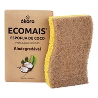 Esponja de Coco Ecomais Ákora - Limpeza Profunda Sustentável - imagem 2