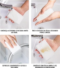 Kit com 30 Esponjas Mágicas para Limpeza Profunda - Remove Manchas e Limpa com Facilidade - imagem 4