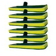 Kit 6 Esponjas Abrasivas Dupla Face para Limpeza Profunda - Verde e Amarelo | Ideal para Pisos e Azulejos - imagem 1