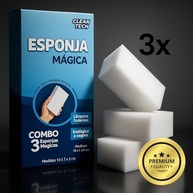 3 Esponjas Mágicas para Limpeza Profunda – Remove Manchas Difíceis, Riscos e Sujeiras em Várias Superfícies - imagem 4