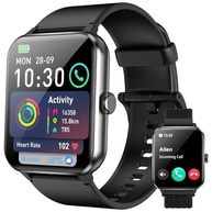 Smartwatch 1.85" HD Touch: Chamadas Bluetooth, 100+ Esportes, IA e 2 Pulseiras - Unissex - imagem 2