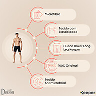 Cueca Boxer Long Leg Antiassaduras Esportiva - imagem 2