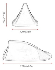 Antena Shark Tubarão Universal Esportiva Preta - Design Moderno e Funcionalidade - imagem 2