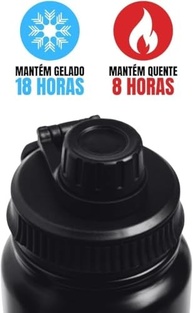 Garrafa Térmica Esportiva 800ml Aço Inox 304 - Mantém Frio por 12h e Quente por 8h com Tampa Antivazamento e Infusor de Frutas - imagem 4
