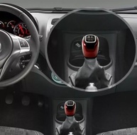 Manopla Bola Câmbio Esportiva Vermelha/Preta/Cromada Fiat Mobi, Uno, Strada, Palio, Siena, Punto, Stilo - imagem 5