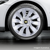 Jogo 4 Calotas Esportivas Street Prata Aro 14 para Chevrolet Onix (2013-2024) - imagem 3