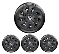 Jogo 4 Calotas Esportivas Velox Aro 15 Preto Fosco para Volkswagen - Design Moderno e Fixação Segura - imagem 2