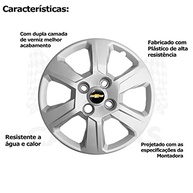 Kit 4 Calotas Esportivas Aro 15 - Corsa, Prisma e Montana (084cp) - imagem 4