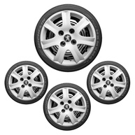 Jogo de Calotas Aro 14 Esportivas para Peugeot 206, 207 e 307 - Emblema Preto (4 Peças) - imagem 1