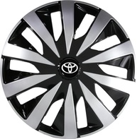 Jogo 4 Calotas Esportivas Seven Aro 14 Preto/Prata - TOYO | Ideal para Etios, Yaris e Corolla - imagem 4