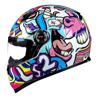 Kit Capacete Feminino LS2 FF358 Bubble Rosa Esportivo + Viseira Azul - Segurança e Estilo na Estrada - imagem 3