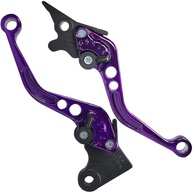 Manete de Freio e Embreagem Esportivo Regulável Violeta para CG 125, 150, 160 Fan Titan Sport (2000+) - imagem 1