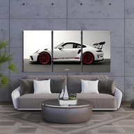 Kit 3 Quadros Decorativos Carros Esportivos Modernos - Design Luxo Premium 28x20cm - imagem 4