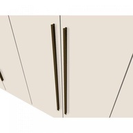 Guarda-Roupa Casal 6 Portas 3 Gavetas Melvin Espresso - Design Rústico Off White - imagem 5