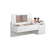 Quarto Solteiro Completo: Cômoda e Penteadeira Espresso - imagem 2