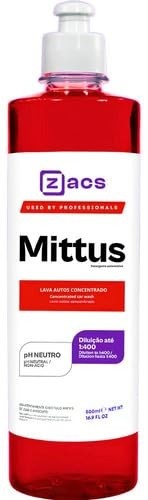 Shampoo Automotivo Mittus Zacs 500ml: Espuma Densa e Brilho Intenso - imagem 1