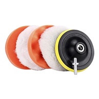 Kit Completo de Almofadas de Polimento para Carro - 6 Peças com Lã, Espuma e Adaptador - imagem 2