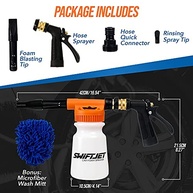 SwiftJet: Kit Pistola de Espuma para Lavagem de Carro + Luva Microfibra - Limpeza Profissional em Casa! - imagem 3
