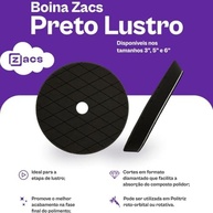 Boina de Espuma 3" para Lustro - Etapa Final de Polimento com Corte Diamantado - Zacs - imagem 5