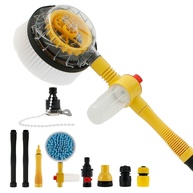Kit Escova Rotativa 360° para Lavagem de Carro com Espuma e Cabo Extensor - Limpeza Profissional Sem Esforço - imagem 1