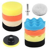 Kit com 10 Almofadas de Polimento para Broca - Espuma 7,6cm + Almofada de Lã | Ideal para Limpeza e Brilho Automotivo - imagem 1