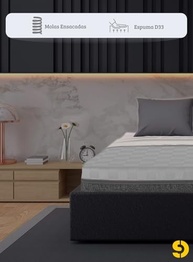 Colchão Solteiro de Molas Ensacadas 78x178x13cm com Espuma D33 - Conforto Sueco e Sustentabilidade - imagem 5