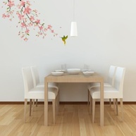 Adesivo de Parede Beija-Flor Floral - Decoração Elegante para Sala e Quarto (Lado Esquerdo ou Direito) - imagem 3