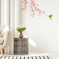 Adesivo de Parede Beija-Flor Floral - Decoração Elegante para Sala e Quarto (Lado Esquerdo ou Direito) - imagem 4
