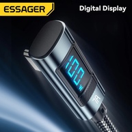 Cabo USB-C Essager 7A: Carregamento Rápido + Display Digital - imagem 2