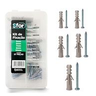 essenciais-fixacao-parafusos-buchas-kit-paredes-qualidade-e-a-de-para-macicas-concreto-e-57-pecas-sfor-a