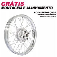 Kit Completo Aro Roda Raio 4mm CG 125 até 1999: Rodas Montadas + Peças Essenciais - imagem 3