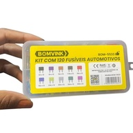 Kit Fusíveis Automotivos 120 Peças (2A-35A) BOMVINK - Proteção Essencial com Caixa Organizadora - imagem 3