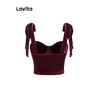 Top Lovito Elegante com Cadarço: Seu Novo Essencial - imagem 2