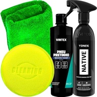 Kit Essencial Pneu Pretinho Vintex + Native Spray Vonixx + Acessórios Karbox - imagem 2