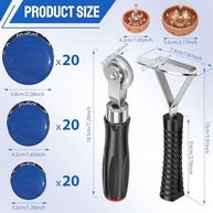 Kit Essencial 4 Peças: Reparo Rápido e Eficaz de Pneus com Rodas de Tungstênio e Raspador - imagem 3