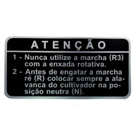 Adesivo de Atenção Marcha Ré Yanmar TC10/TC11/TC12/TC14 - Segurança Essencial - imagem 1