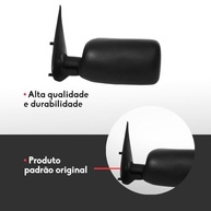 Retrovisor Externo Esquerdo Preto para Fiat Uno (1984-2013) - Peça de Reposição Essencial - imagem 3