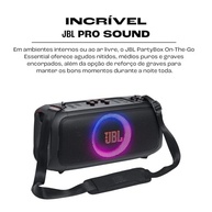 JBL PartyBox On The Go Essential: Caixa de Som 100W RMS com Microfone, Bluetooth e Show de Luzes - imagem 3
