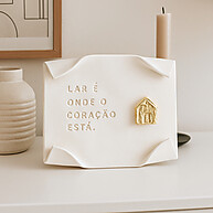 Pergaminho Decorativo 'Lar é onde o coração está' - imagem 3