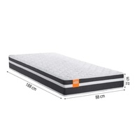 Cama Box Solteiro com Colchão de Molas Qatar 88x188x60cm – Conforto e Estabilidade para Dormir Bem - imagem 3